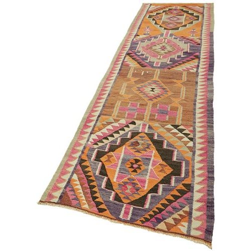 Vintage Kilim Runner Rug For Sale - Image 3 of 7