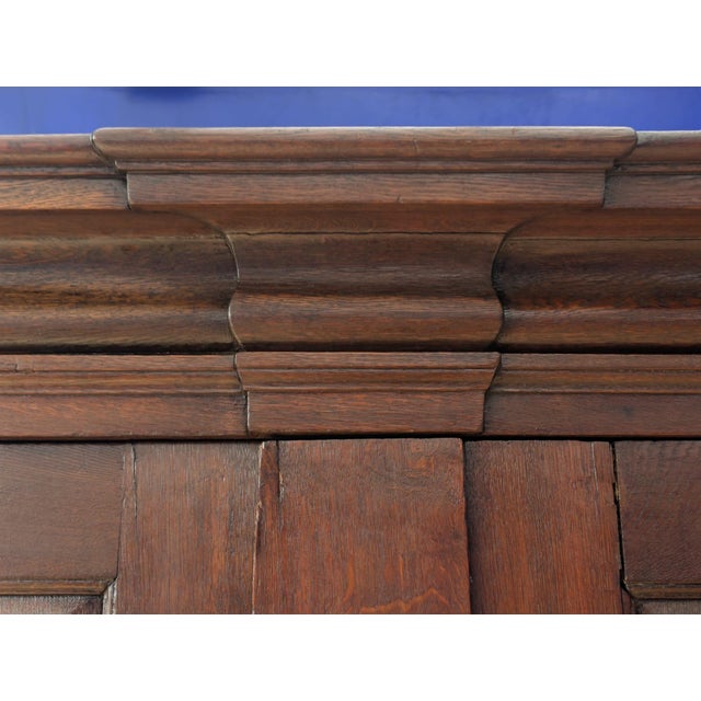 18th Century Antique Baroque Oak Wardrobe For Sale - Image 4 of 18