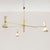 Gold Mid-Century Italian Chandelier in Brass and Aluminum, 1960s For Sale - Image 8 of 10