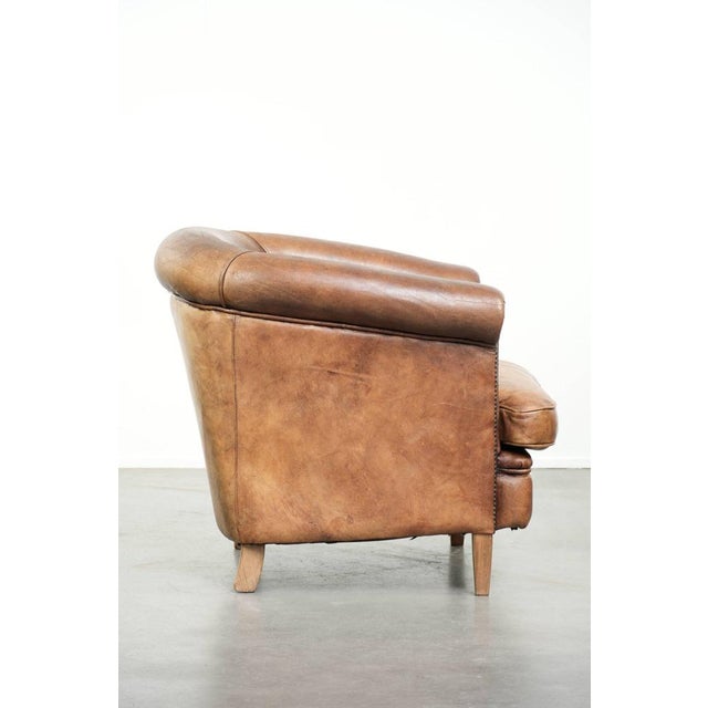Club Chair in Sheepskin Leather For Sale - Image 3 of 15