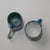 Whimsical Pair of Rustic Studio Pottery Coffee Mugs, by Artist d.o.n. For Sale - Image 9 of 11
