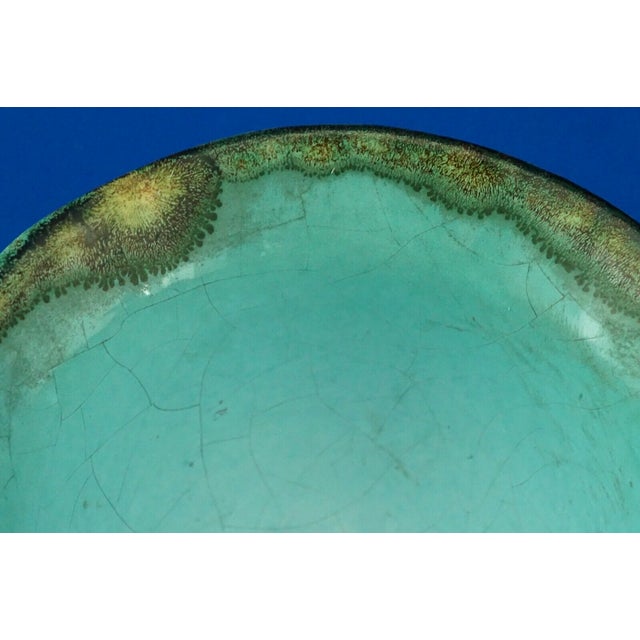 Turquoise Ceramic Bowl Vase by Pietro Melandri for Exfornace Calzi, Italy, 1920s For Sale - Image 12 of 18