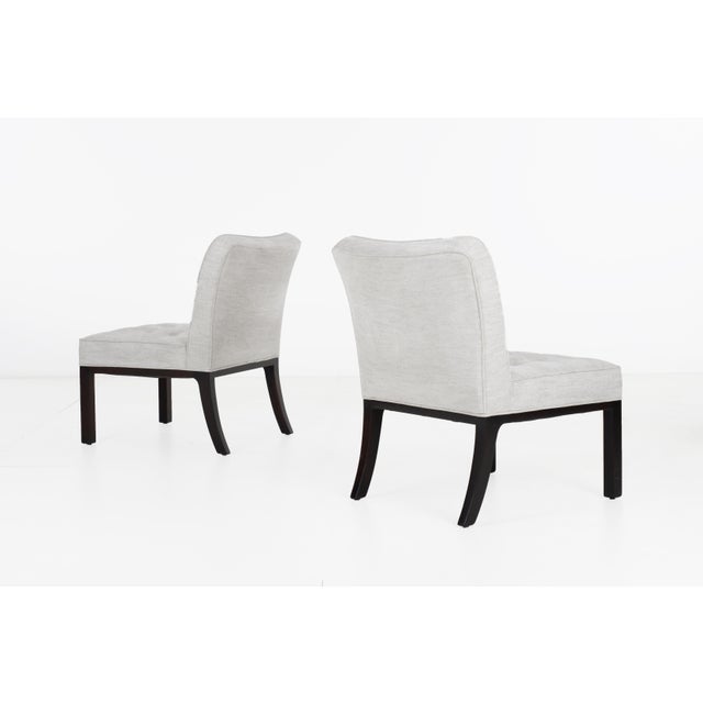 1940s Edward Wormley for Dunbar Slipper Chairs - a Pair For Sale - Image 5 of 11
