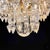 Gold Large Italian Gilded Bronze and Crystal 6-Light Chandelier, 1960s For Sale - Image 8 of 16