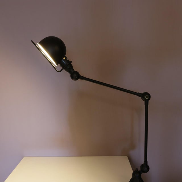 Vintage French Table Clamp Lamp in Black Metal, 1950s For Sale - Image 13 of 17