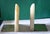 Mid-Century Onyx Bookends with Brass Base, 1970s, Set of 2, in Very Good conditions. Designed 1970 to 1979