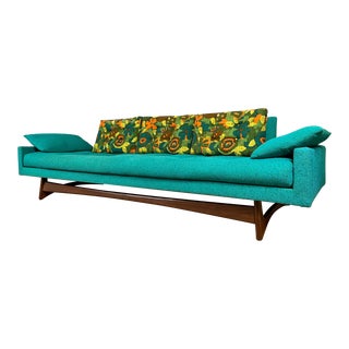 1960s Adrian Pearsall Craft Associates 2408-S Sofa With Original Fabric For Sale