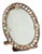 Murano Glass and Wood Table Mirror For Sale