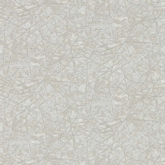 Harlequin Shatter Wallpaper in Ivory/Pebble For Sale