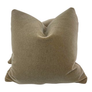 Mohair in Ecru 22" Pillows-A Pair For Sale