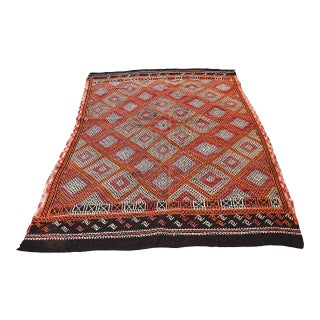 1960s Vintage Turkish Kilim Rug For Sale