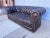 Brown Chesterfield Leather Sofa, Vintage Upholstery, Patina Finish, 1985 For Sale - Image 8 of 17