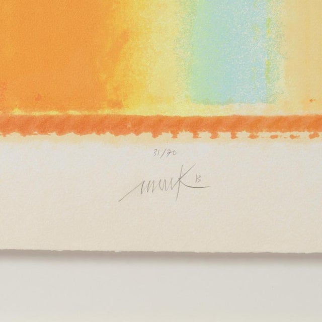 Heinz Mack, Untitled, 20th Century, Silkscreen, Framed For Sale - Image 4 of 5