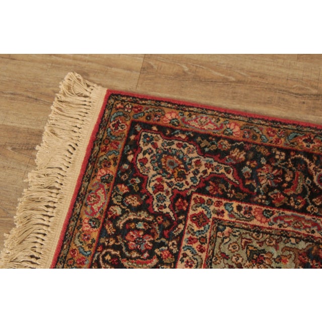 Persian Early 21st Century Karastan Medallion Kirmin 5' 9 Inch x 9' Wool Area Rug For Sale - Image 3 of 13