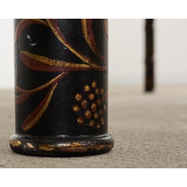 Dennis & Leen Regency Style Lacquer Chinoiserie Decorated Desk For Sale - Image 14 of 17