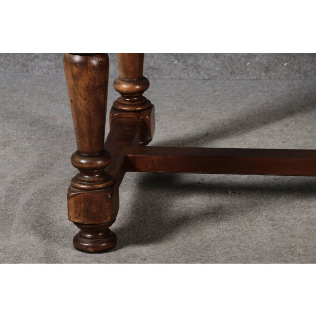 Brown Antique Large Walnut Table, 1910s For Sale - Image 8 of 18