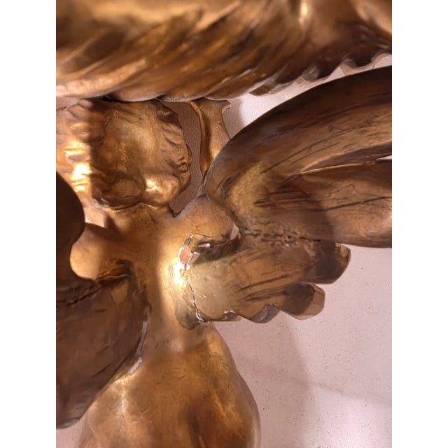 Antique Giltwood Cherub Wall Bracket Shelf For Sale - Image 4 of 14