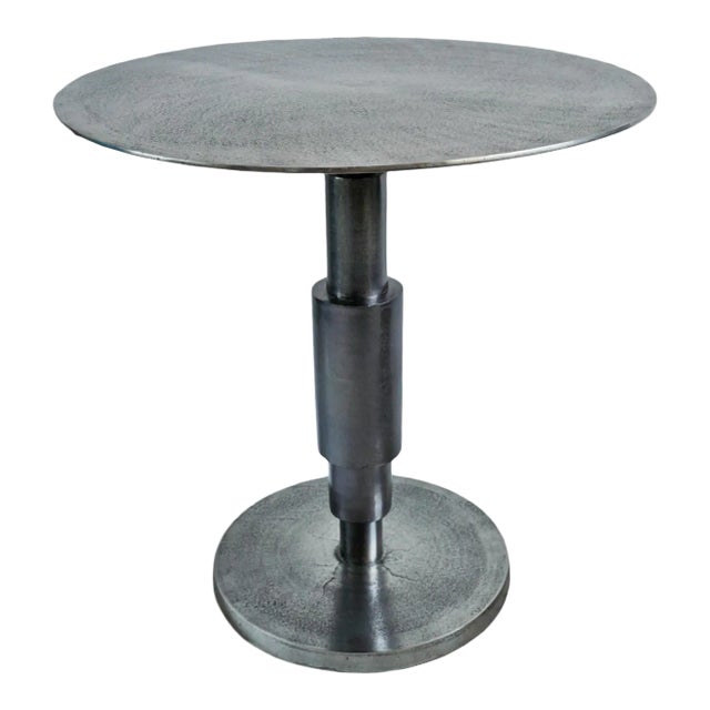Deco Nickel Bistro Table For Sale
