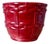 Red Ceramic Planter by Blanche Letalle for Saint Clément, France, 1940s For Sale