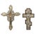 Vintage Orthodox Icons with Silver Plates, 1900s, Set of 2 For Sale - Image 6 of 6