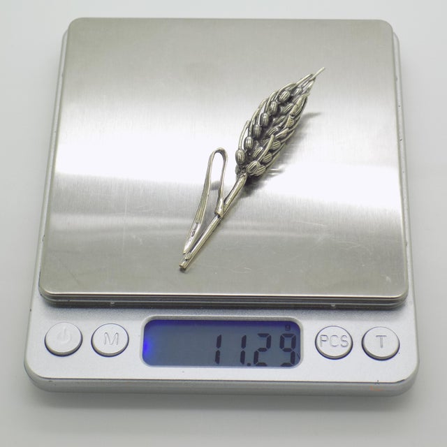 Metal Vintage Italian Handmade Silver 800 Ear of Corn Figurine, Arezzo, 1980s For Sale - Image 7 of 10