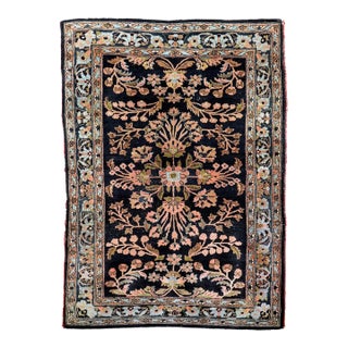 Antique Bidjar with Lilihan-like Botanical Design Rug 5 x 7 For Sale