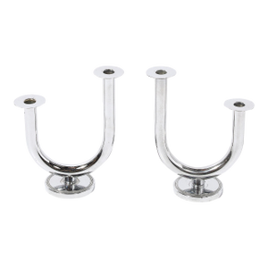 Art Deco Chrome "Taurex" Candlestick Holders by Walter Von Nessen for Chase