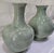 Contemporary Vintage Thai Celadon Green Crackle Glaze Ceramic Vases — A Pair For Sale - Image 3 of 17