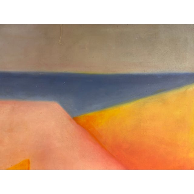 Abstract Large Vintage Contemporary Abstract Oil Painting 36 X 33 For Sale - Image 3 of 11