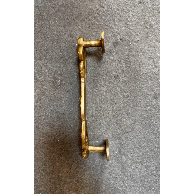 Traditional Golden Peacock Door Handle For Sale - Image 3 of 6