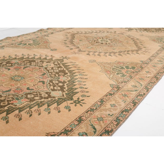 Kurdish Beige Hallway Runner Carpet For Sale - Image 6 of 10