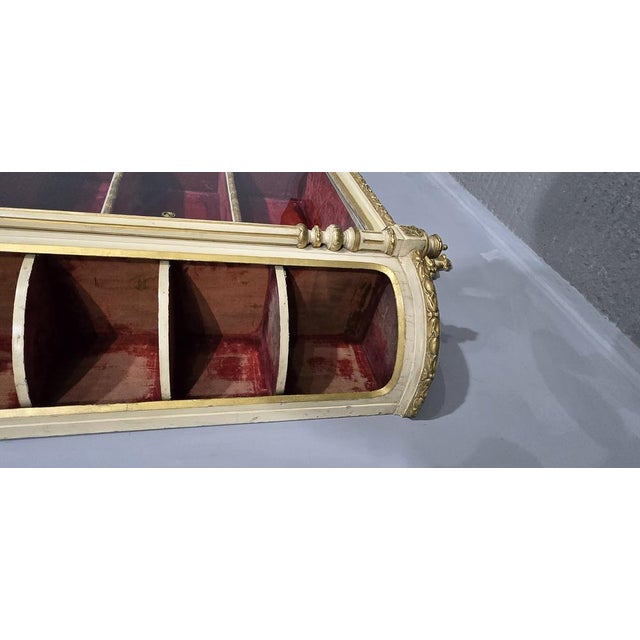 Antique Painted Wall Hanging Vitreen, 1880 For Sale - Image 10 of 17