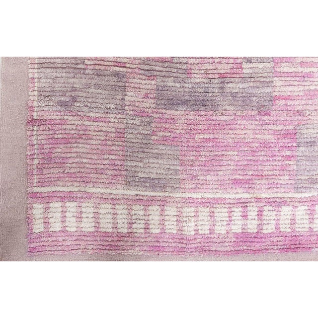 Textile Modern Moroccan Hand-Knotted Runner by Doris Leslie Blau For Sale - Image 7 of 8