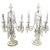 Mid 20th Century Cut Glass 3-Light Girandole Lamps - A Pair For Sale - Image 10 of 10