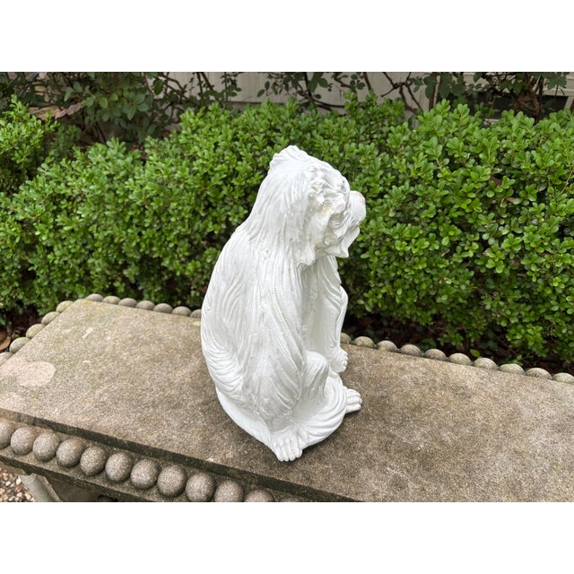 1960s Italian Glazed Ceramic Monkey Sculpture For Sale - Image 11 of 13