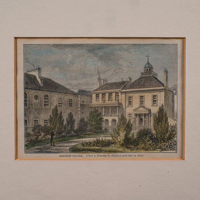 Antique Surgeon Square Picture, Edinburgh, Art, Medical Interest, Late Victorian For Sale - Image 4 of 9