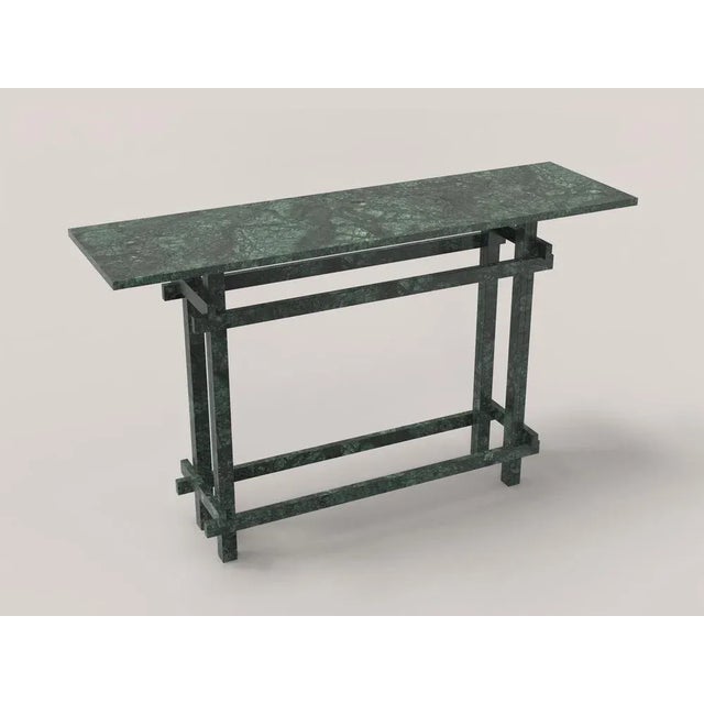 Not Yet Made - Made To Order Paranoid V3 Console in Green Guatemala Marble by Edizione Limitata For Sale - Image 5 of 6
