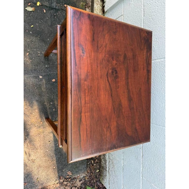 Antique Victorian Style Burled Wood Spool Table For Sale - Image 4 of 14