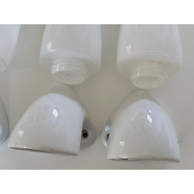 Swedish Ceramic 6035 Wall Lights by Stig Carlsson for Ifö, 1950s, Set of 3 For Sale - Image 10 of 14