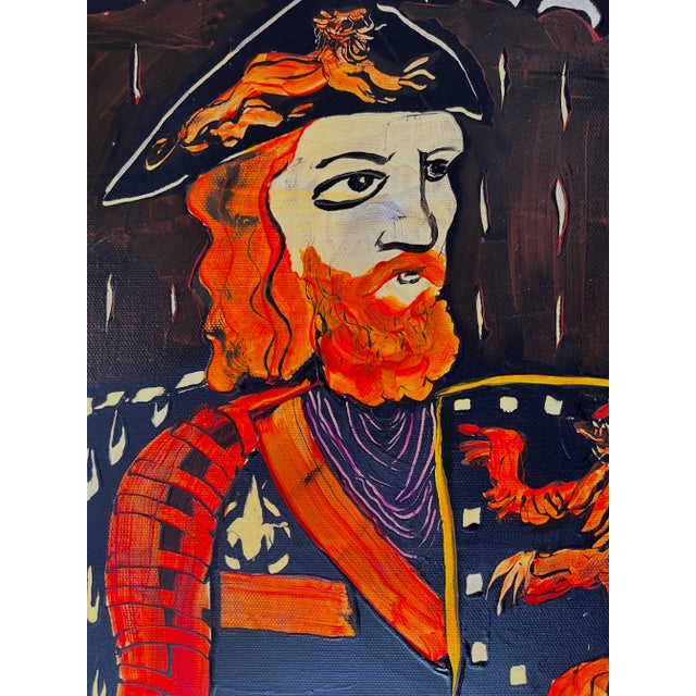 This oil painting is part of a long-time series inspired by playing cards. I prefer to elaborate the decorative elements,...