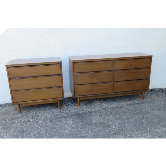 Mid Century Modern Large Nightstand Small Dresser Chest For Sale - Image 12 of 12