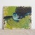 Green Mid Century Pigeon Portrait, Original Vintage Oil Painting, 1960s For Sale - Image 8 of 8