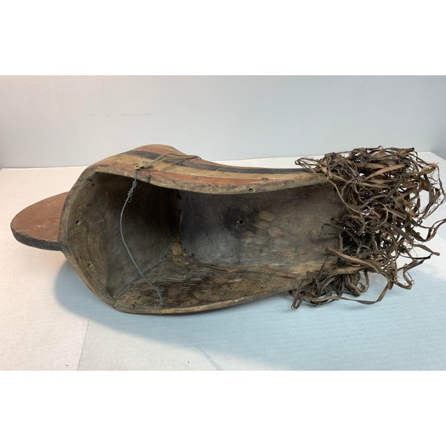 Mid 20th Century Vintage African Tribal Mask Songye Congo With Beard For Sale - Image 5 of 5