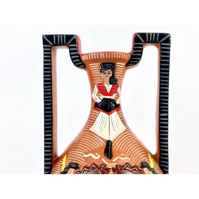 Sardinian Terracotta Amphora attributed to Carmen Nuovo, 1970s For Sale - Image 4 of 14