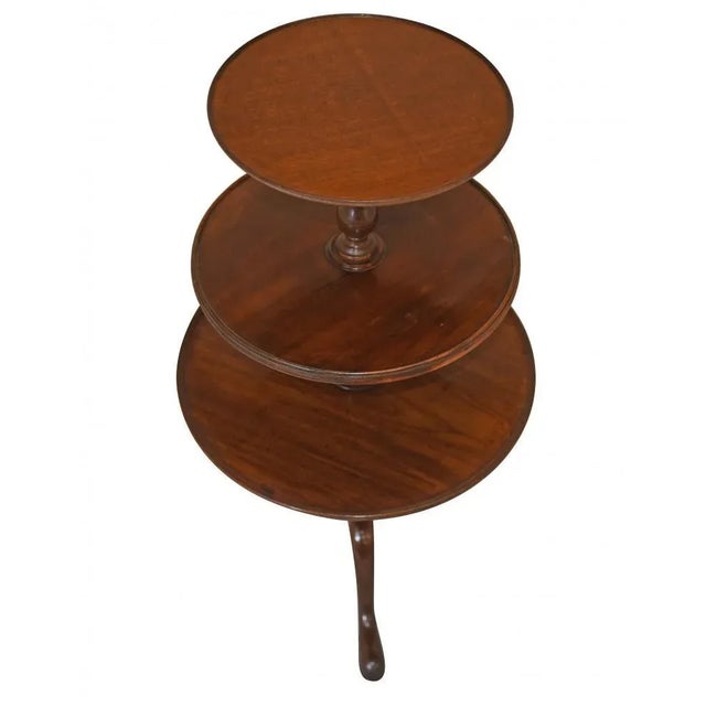 Mahogany Wine Table Tiered Chippendale Stand For Sale - Image 4 of 9