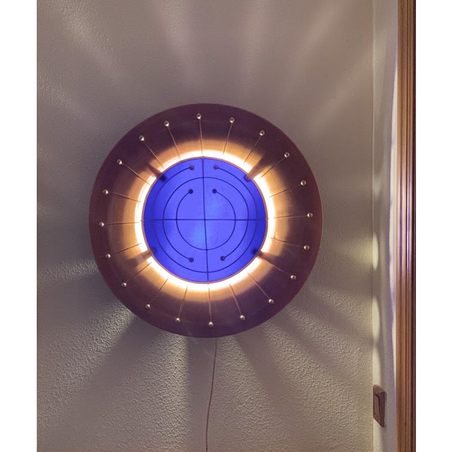 1970s Mid-Century Modern Copper Decorative Wall Sconce For Sale - Image 9 of 10