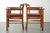 Art Nouveau / Jugendstil Dining Chairs with Red Fabric Upholstery from Schuitema, Set of 2 For Sale - Image 4 of 15