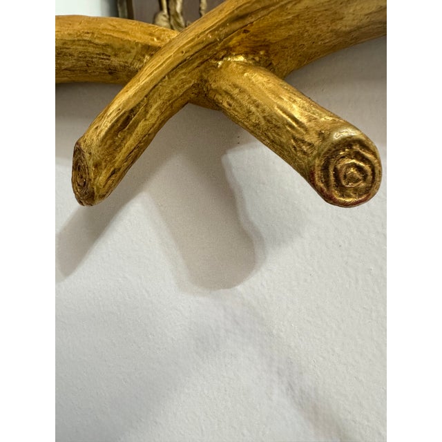 Gold Leaf 23.5 X 46" Twig Mirror For Sale - Image 10 of 14