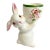 1981 Vintage Whimsical Boho Chic Bunny Egg Cup - Easter For Sale