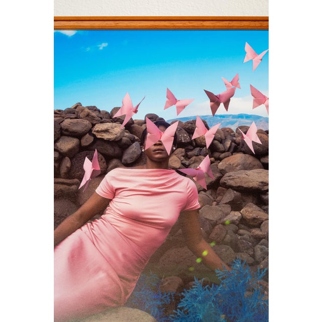 Digital photograph portrait by Fares Micue featuring a bright pallet surrounded by nature. Figurative but surrealistic,...